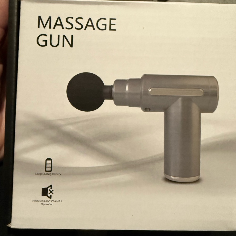 Silver Massage Gun brand new inbox